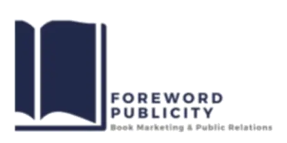 Logo of Foreword Publicity featuring an open book design with the text "Foreword Publicity Book Marketing & Public Relations" displayed alongside.